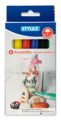 STY Acrylmalstifte Grundsortiment 6er