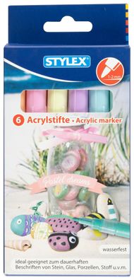 STY Acrylmalstifte Pastellfarben 6er