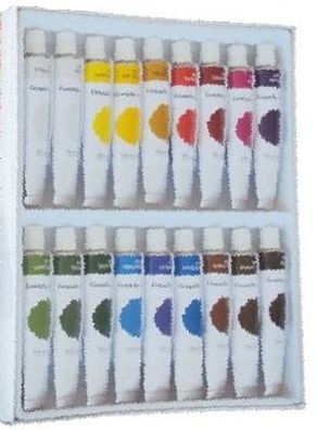 CMI Temperafarben / Gouache 18er Set - 18 x 12 ml