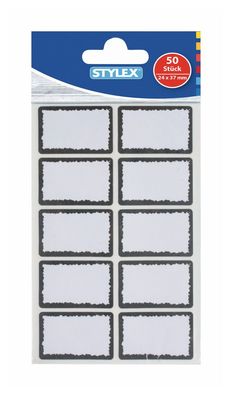 STY Etiketten Gefrieretiketten weiß 50 Stück 37 mm x 24 mm