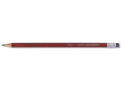 KOH Bleistifte Gradation HB mit Radiergummi braun 36er