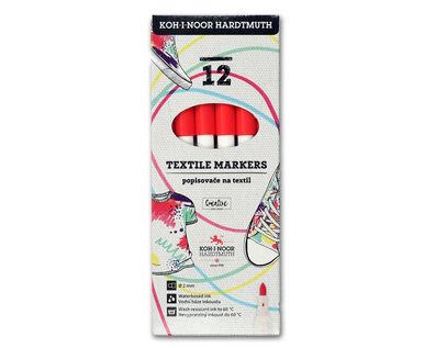 KOH Textilmarker 2,0 mm Rundspitze / Rot