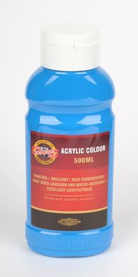 KOH Acrylfarbe 500 ml Flasche light blue
