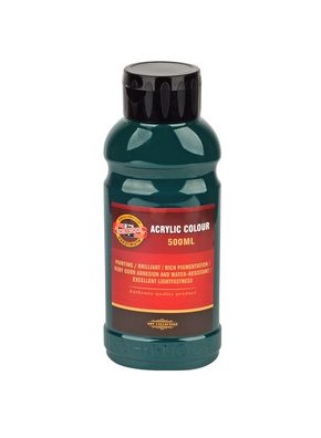 KOH Acrylfarbe 500 ml Flasche dark green