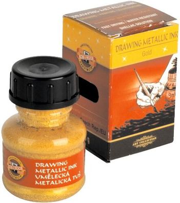 KOH Künstlerzeichentusche Metallic 20g gold