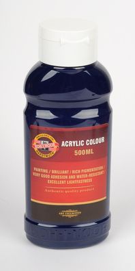 KOH Acrylfarbe 500 ml Flasche paris blue