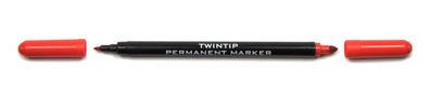 KOH Marker Permanent TWIN Rundspitze 1-3 mm rot