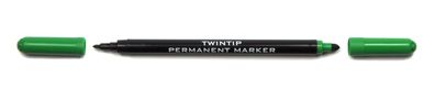 KOH Marker Permanent TWIN Rundspitze 1-3 mm grün