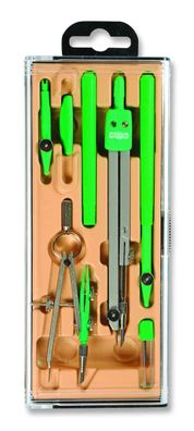 KOH Zirkelkasten 7 teilig Grundschulzirkel Kniegel. sortiert