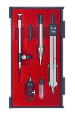 KOH Zirkelkasten 6 teilig Schulzirkel Set 1