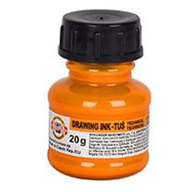 KOH Zeichentusche farbig fluoreszierend 20g orange