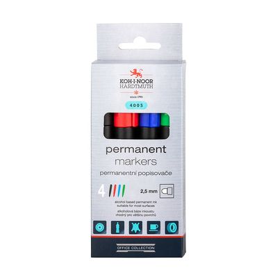 KOH Marker Permanent 4005 Rundspitze 2-5 mm 4er
