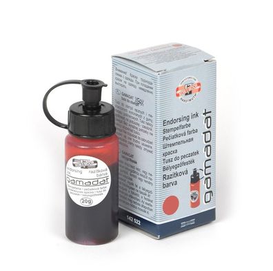 KOH Stempelfarbe Gamadat 20 ml PVC Flasche rot