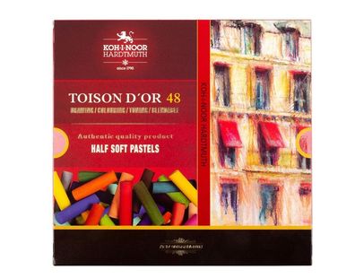 KOH Pastellkreide rund weich 10x37 mm f Künstler 48er Pack