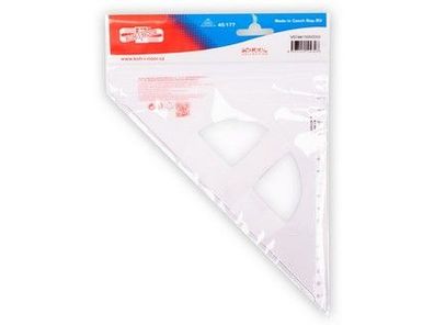 KOH Dreieck Plast 45° 16 cm Lineal transparent 1