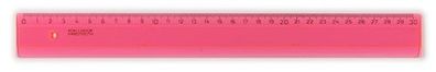 KOH Lineal - Plast 30 cm Skala - Transparent / Rosa