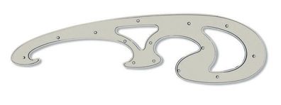 KOH Schablone - Burmester Kurvenschablone K13 , Transp Braun