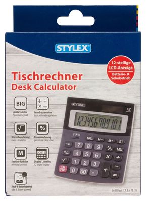 STY Taschenrechner " Beta " 12-stellig 11 cm x 14 cm