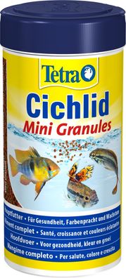 Tetra Cichlid Mini Granules 250ml Futter Granulat für kleine Cichliden Barsche