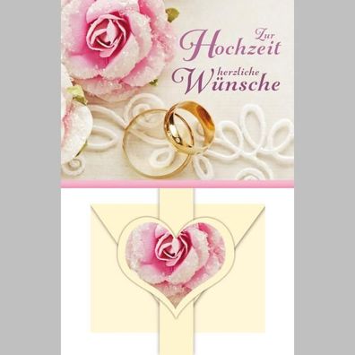 SKOR Glückwunschkarten " Hochzeit- Geldkarte " sortiert 1St