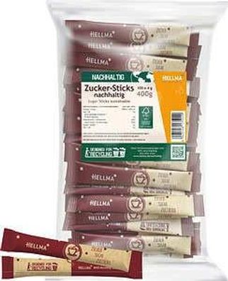Hellma Zuckersticks 100 x 4 g