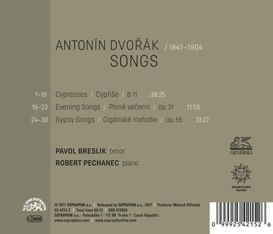Antonin Dvorak (1841-1904): Lieder - - (CD / L)