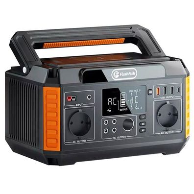 FlashFish P60 560W Tragbare Powerstation, 520Wh/140400mAh Solargenerator