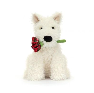 Jellycat Hund Weiß Plüschtier Kuscheltier Stofftier Spielzeug Geschenk Kinder 23CM