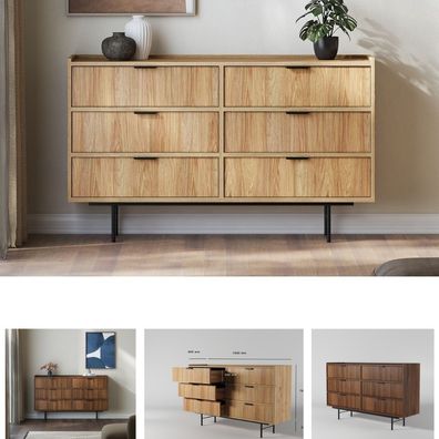 Kommode EDI 6S Schränk, Mehrzweckschrank, Sideboard, Stauraum