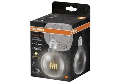 OSRAM LED Filament Globe 95 D 4,8W/827 S FIL H E27 351657