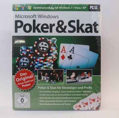 PC Spielesammlung Poker & Skat für die ganze Familie Microsoft wondows 7/ XP/ Vista