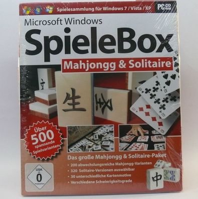 Über 500 PC Spiele Mahjongg & Solitair für die ganze Familie Gehirnjogging Sammlung
