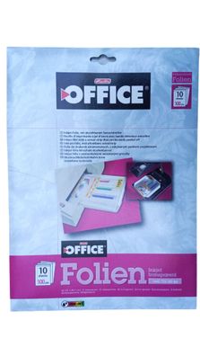 Injekt Folien Tinten Drucker DIN A4 transparent 10 Folien bis 1440dpi Büro Folien