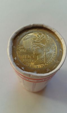 2 euro Rolle 2018 Parlament Rolle 25 x 2 euro 2018 Österreich Parlament