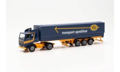Herpa 1/87 315272 Scania 142 Planen-Sz ASG - NEU
