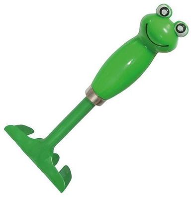 Klein Handrechen Für Kinder Garten Spielzeug Rechen Harke Stahl Grün Frosch 19cm