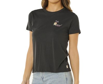 RIP CURL Women Shirt Tide Line Standard washed black