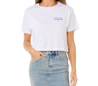 RIP CURL Women Shirt Hayley O Crop optical white