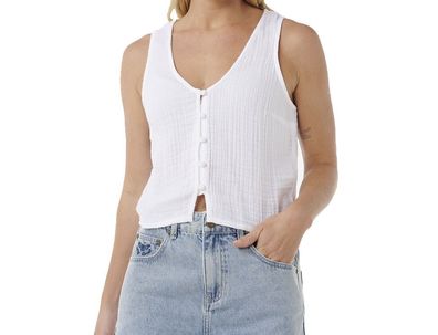 RIP CURL Women Top Premium Surf white