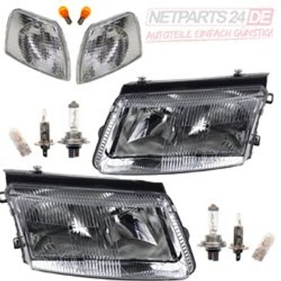 Scheinwerfer Halogen passend für VW Passat 3B Satz Blinker Leucht. 1996 bis 2000