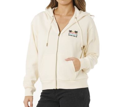 RIP CURL Women Hoodie Aloha Zip Thru bone