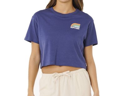 RIP CURL Women Shirt Surf Side Cropped navy
