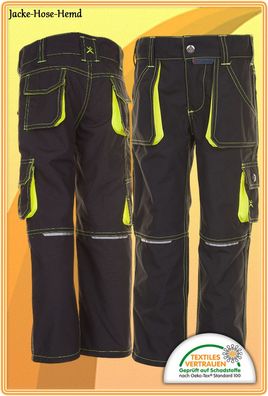 Kinder Bundhose Junior Arbeitshose Kinderhose Kids Workwear Hose Gr: 86 bis 176 NEU