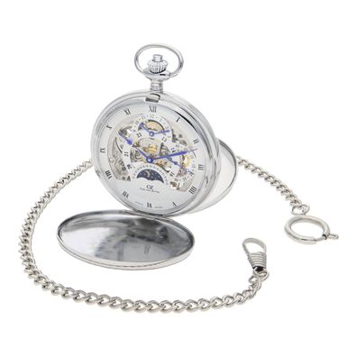 Carl von Zeyten Taschenuhr mit Kette CVZ0038SL Schutter Limited Edition