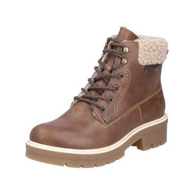 Rieker Schnürstiefel - Braun Kunstleder