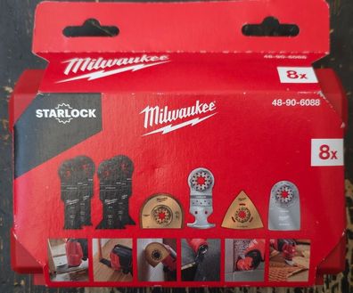 Milwaukee Multitool Renovation Zubehörset Starlock 8 tlg
