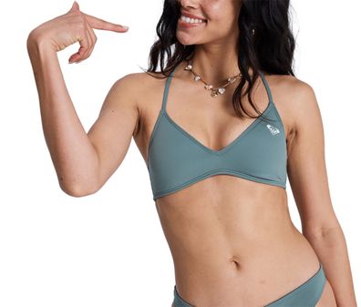 ROXY Bikini Top Essentials Tri agave green