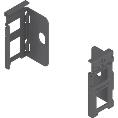 blum Legrabox Holzrückwandhalter Höhe N Oriongrau-matt ()