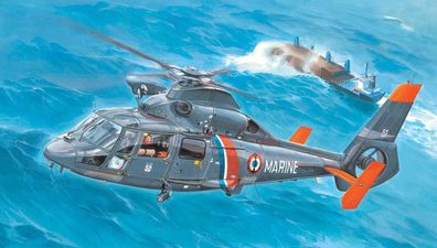 Trumpeter 1:35 5106 AS365N2 Dolphin 2 Helicopter - NEU