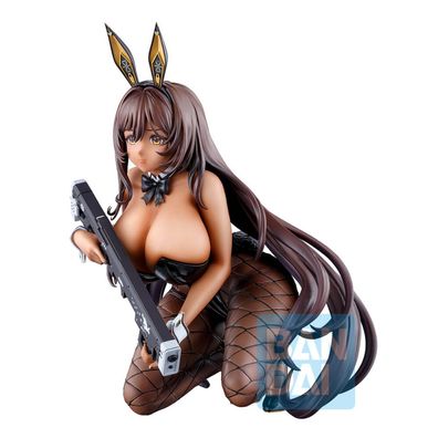 BANDAI Noir im Bunny-Kostüm | Goddess of Victory: Nikke Sammelfigur | 11 cm